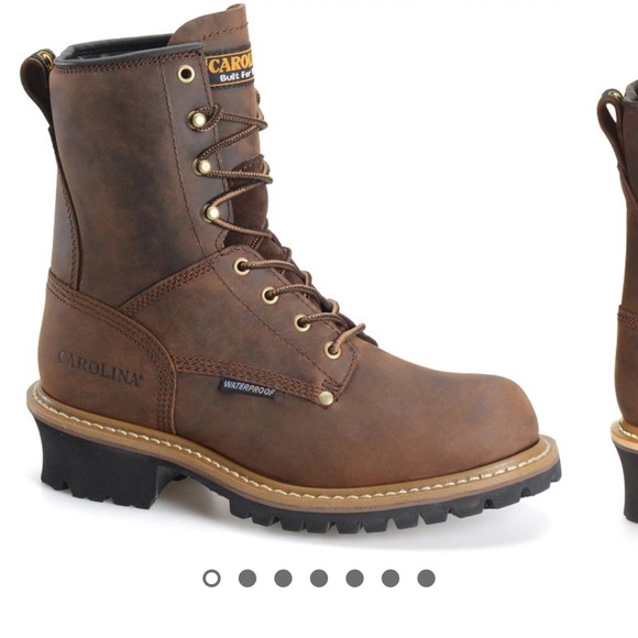 Carolina Other - Carolina Elm 8” Steel Toe Waterproof Logger Work Boots Brown Leather